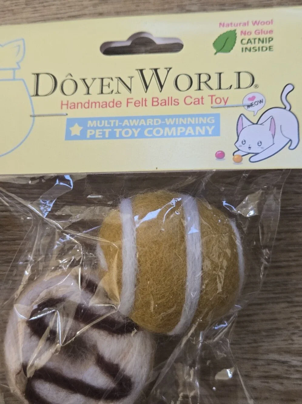 DOYEN WORLD Natural Handmade Cat Toys with Catnip
